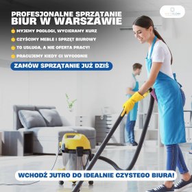 Kompleksowe sprzątanie biur i lokali usługowych