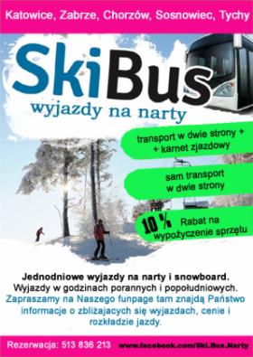 Jednodniowe wyjazdy na narty z Sosnowca, Chorzowa, Katowic, Zabrza, Gliwic