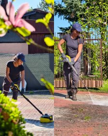 Mycie kostki brukowej