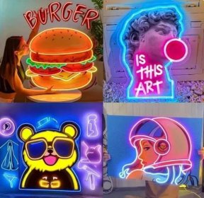 Reklama zewnętrzna. Stojaki roll up, oświetlenie neonowe, druk banerów