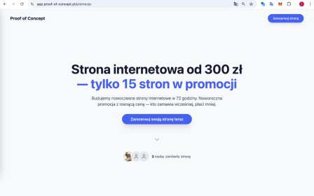 Promocja - strona www