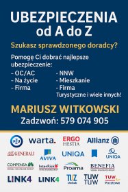 Ubezpieczenia zdrowotne, na życie, majątkowe, turystyczne