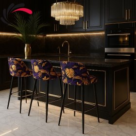 Hokery Krzesła Barowe Tapicerowane Premium marki Edite Meble