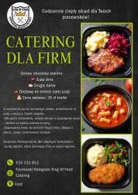 Świeże codzienne obiady dla firm