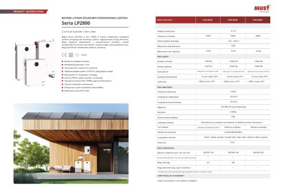 Magazyn energii 10kWh (10 lat gwarancji) IP65, 48V