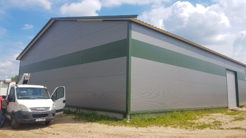 Oferujemy budowę hal od 300mkw w konstrukcji stalowej