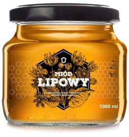 Miód lipowy ŚWIEŻY 2025 (1000 ml) z ULO Pasieki warszawskie
