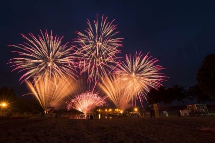 Pokaz fajerwerków na urodziny