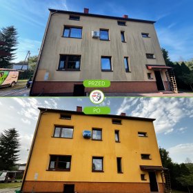 Mycie elewacji gorącą wodą