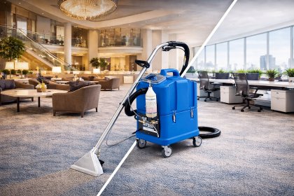 Pranie wykładzin, foteli u klienta w firmie, biurze