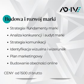 Tworzymy i rozwijamy marki: strategia, komunikacja, identyfikacja, widoczność online.