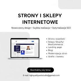 Funkcjonalne i responsywne sklepy gotowe do sprzedaży online.