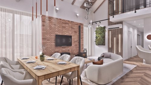 Projekt koncepcyjny wnętrz mieszkań i domów