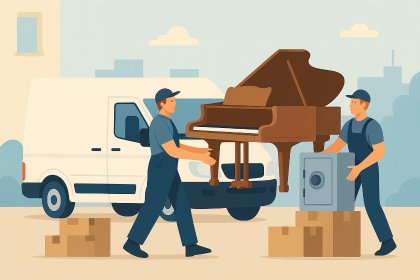 Transport nietypowych ładunków (pianina, sejfy, sprzęt)
