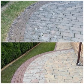 Mycie kostki brukowej