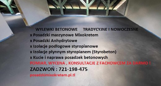 Posadzki wylewki betonowe