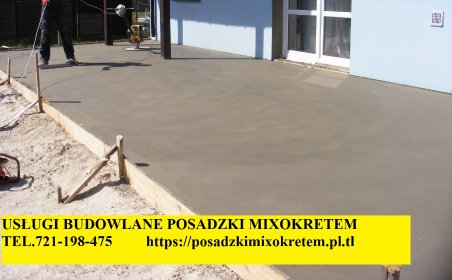 Wylewki betonowe pod taras