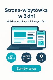 Wizytówka w 3 dni — skuteczna strona One‑Page dla firm, restauracji, kwiaciarni, sklep
