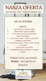 sprzątanie jednorazowe, cykliczne, gruntowne, po remoncie