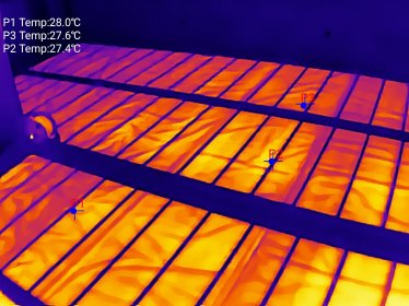 Montaż folii i mat grzewczych, pomiary.