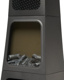 Kominek Elektryczny z Efektem Płomienia 1800W