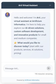 Arti - inteligentny chatbot na twojej stronie firmowej