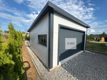 garaż z dachem 1 spadowym 6 x 5,8