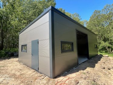 hala 6 x 12  x 4 wysoka z dachem 1 spadowym