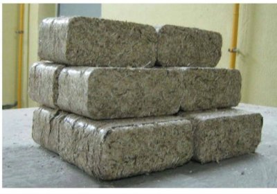 Brykiety z paździerzy lnu