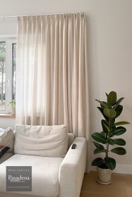 Szycie zasłon i firan na fleksach na wymiar