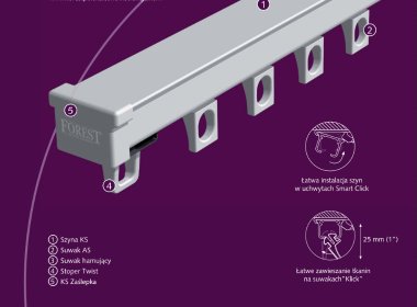 Montaż szyn sufitowych oraz karniszy