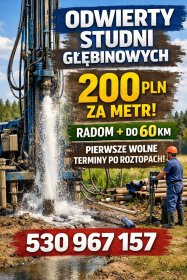 odwiert studni głębinowych