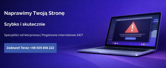 Naprawa strony internetowej