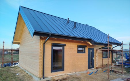 Budowa domu z bali nieosiadających o powierzchni zabudowy do 70m