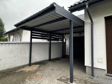 Wiata samochodowa / Carport o wymiarach 6m x 3m - na jeden samochód