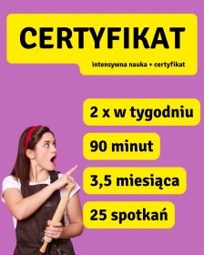 Kurs CERTYFIKAT - 2 osoby, stacjonarny