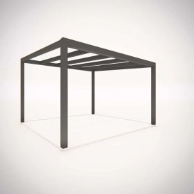 Zadaszenie tarasu 406x400 cm • Poliwęglan • RAL 7016 • Weranda / Oranżeria