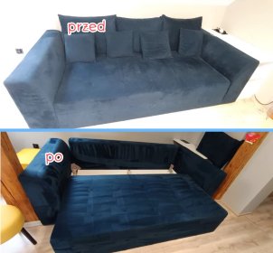 Pranie kanapy 3-osobowej