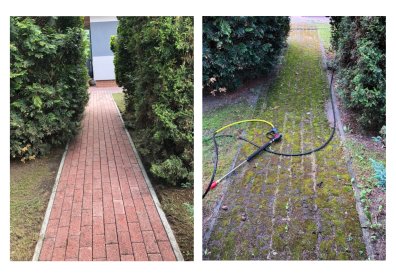 Mycie kostki brukowej