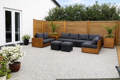 Kamienny dywan na taras