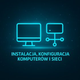 Instalacja i konfiguracja komputerów, sieci LAN/Wi‑Fi i zabezpieczeń
