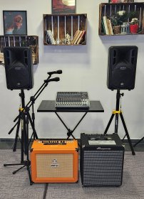 Nagłośnienie/backline dla zespołu – PA + wzmacniacz basowy i gitarowy