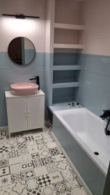 Wykończenia łazienek.