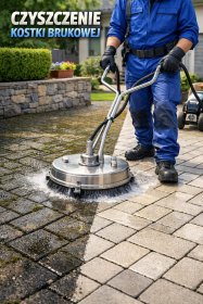Czyszczenie kostki brukowej