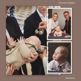 Fotografia z Chrztu Świętego, możliwość wyboru różnych opcji od przygotowań po przyjęcie