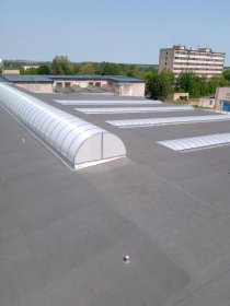 Naprawa dachów przemyslowych i komunalnych, wielkopowierzchniowych pokrytych papa, blacha