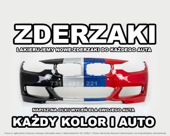 Nowy zderzak - dowolny kolor i dowolna marka