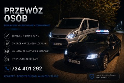 Przewóz  do 8 osób 24/7