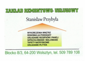 Zakład Remontowo usługowy stanislaw przybla
