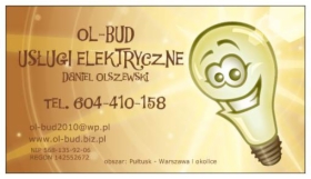 OL-BUD USŁUGI ELEKTRYCZNE, INSTALACJE,ELEKTRYK